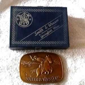 1975 Smith and Wesson Belt Buckle in Original Box.